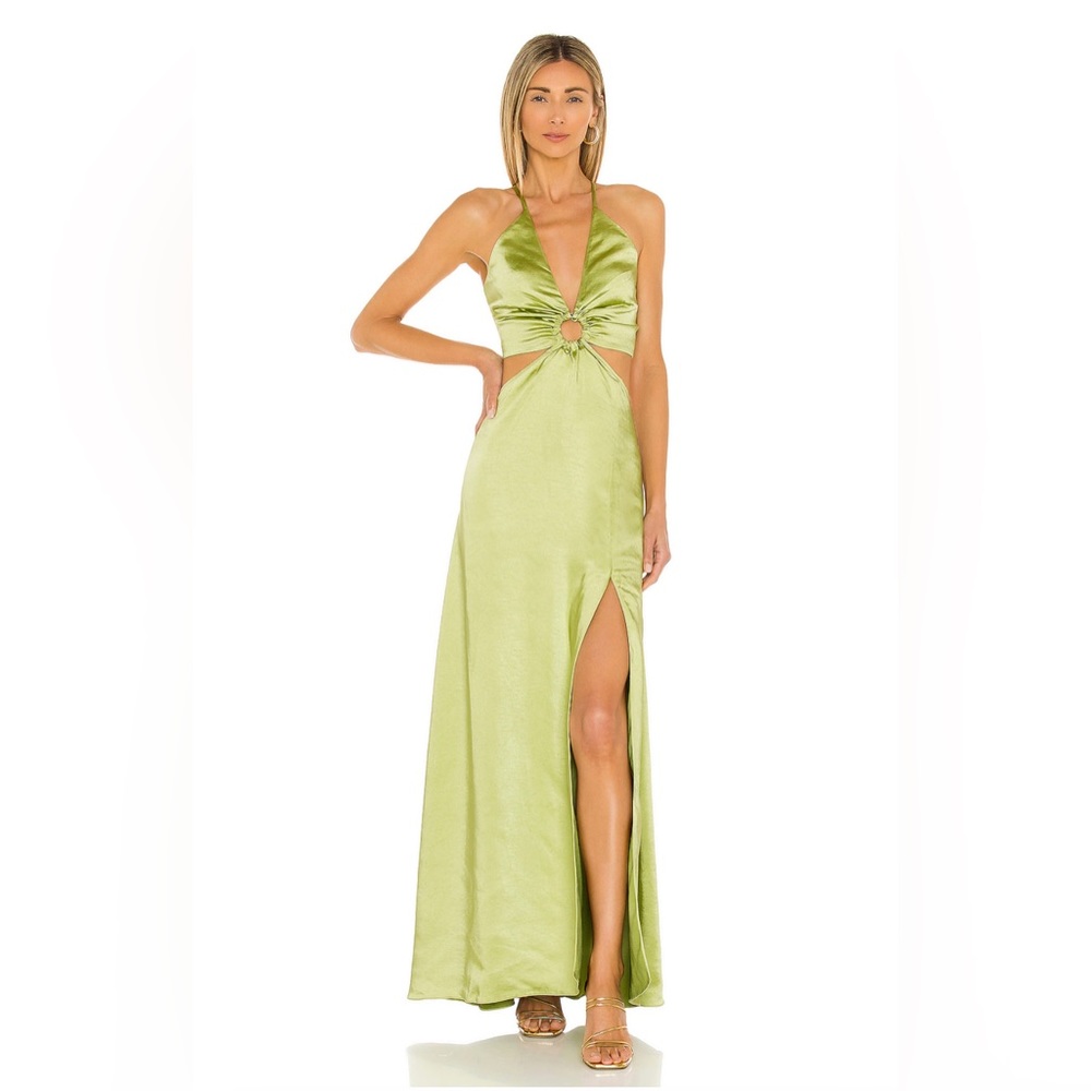 LPA ANISTON DRESS IN CHARTREUSE